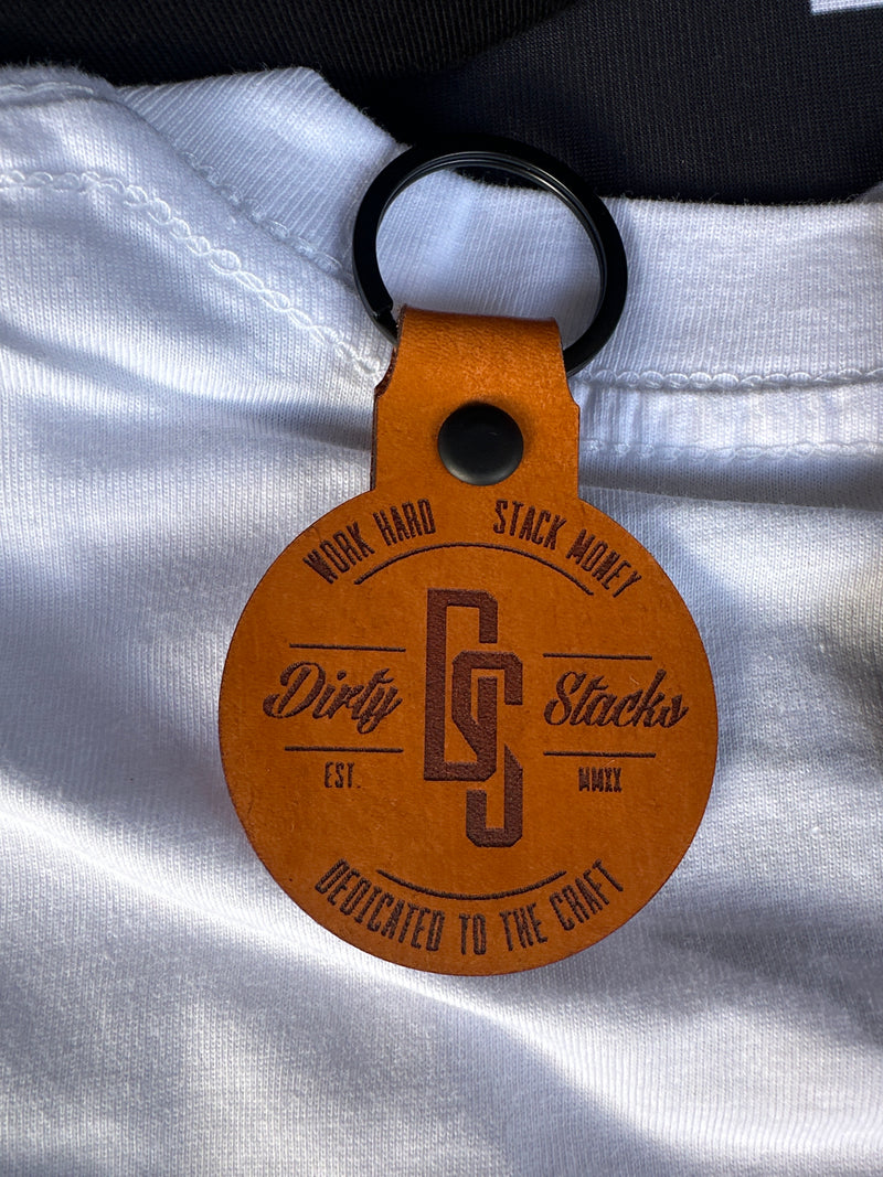 OG logo leather keychain