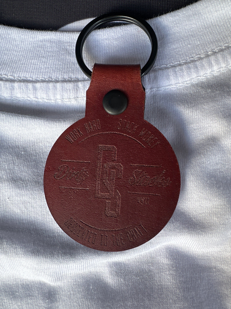 OG logo leather keychain