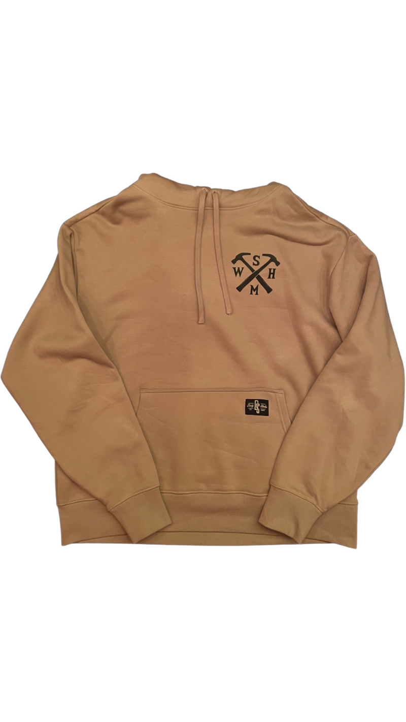 “The Hammer” sand color heavy hood