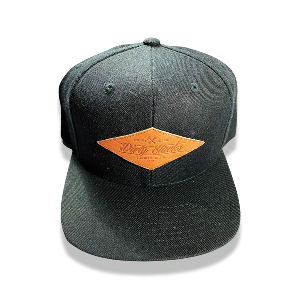 Dirty Stacks Leather Patch Snapback