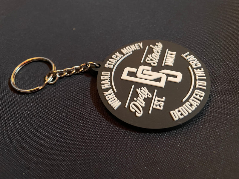 Dirty Stacks Apparel OG Logo Rubber Keychain