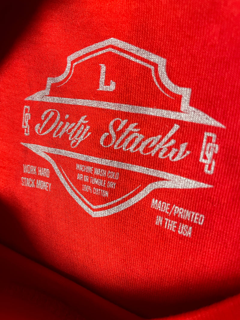 Stackin Cash Haulin Ass Death Racer Tee Red