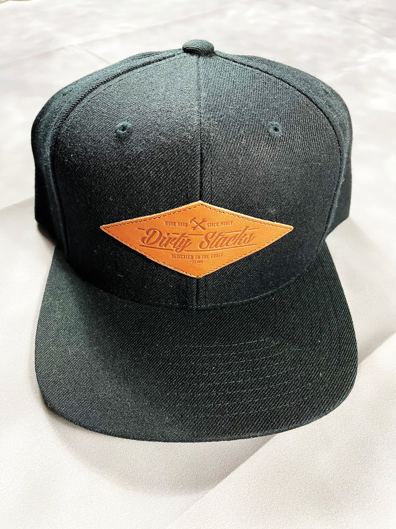 Dirty Stacks Leather Patch Snapback