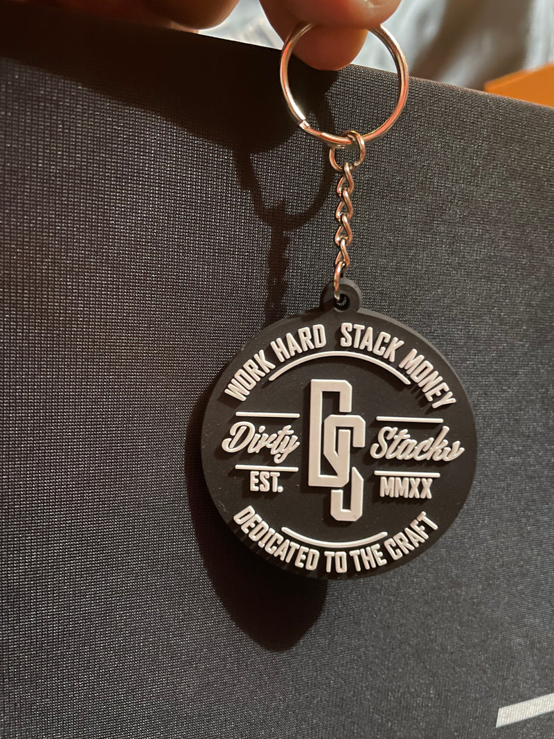 Dirty Stacks Apparel OG Logo Rubber Keychain